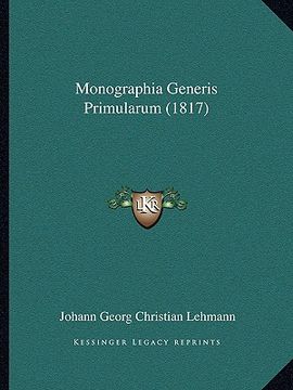portada Monographia Generis Primularum (1817) (en Latin)
