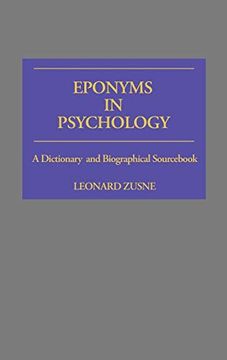 portada Eponyms in Psychology: A Dictionary and Biographical Sourc 
