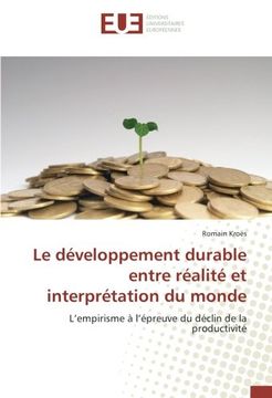 portada Le développement durable entre réalité et interprétation du monde (OMN.UNIV.EUROP.)