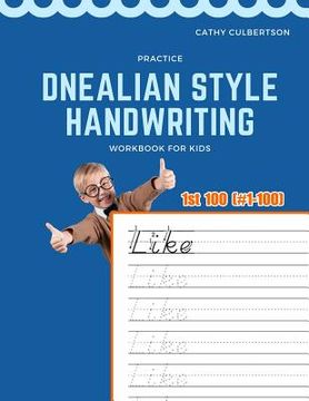 portada Practice Dnealian Style Handwriting Workbook for Kids: Tracing and review 1st 100 Fry Sight Words book (in English)