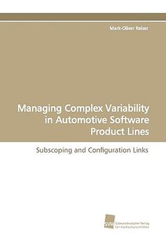 portada managing complex variability in automotive software product lines (en Inglés)