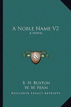 portada a noble name v2 (in English)
