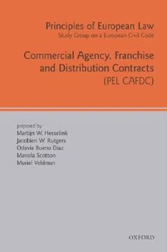 portada commercial agency, franchise and distribution contracts: (pel cafdc) (en Inglés)