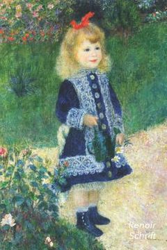 portada Renoir Schrift: Meisje met de Waterkan Artistiek Notitieboek Ideaal Voor School, Studie, Recepten of Wachtwoorden