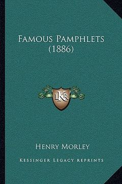 portada famous pamphlets (1886) (in English)