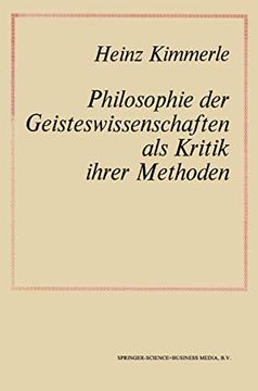 portada Philosophie Der Geisteswissenschaften ALS Kritik Ihrer Methoden (en Alemán)