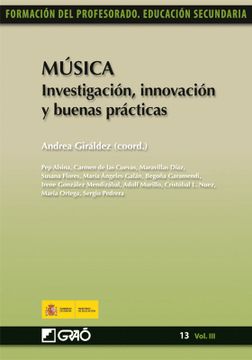 portada Musica: Investigacion Innovacion y Buenas Practicas. Formacion de l Profesorado. (in Spanish)