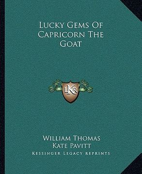portada lucky gems of capricorn the goat (en Inglés)