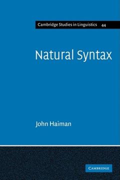 portada Natural Syntax: Iconicity and Erosion (Cambridge Studies in Linguistics) (en Inglés)