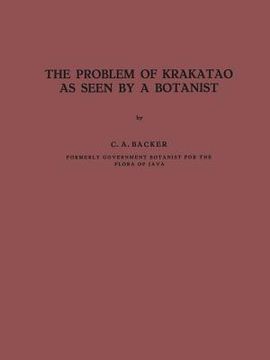 portada The Problem of Krakatao as Seen by a Botanist (en Inglés)