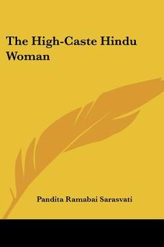 portada the high-caste hindu woman (en Inglés)