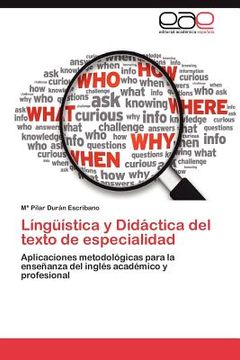 portada l ng stica y did ctica del texto de especialidad (en Inglés)