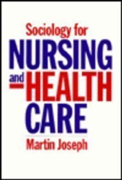 portada sociology for nursing and health care (en Inglés)