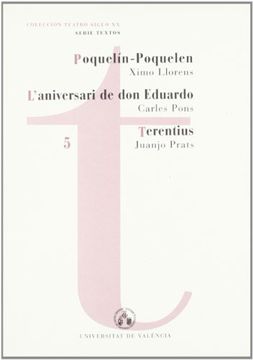 portada Poquelín-Poquelen. L'aniversari de D. Eduardo. Terentius (Teatro Siglo XXI. Textos) (in Spanish)