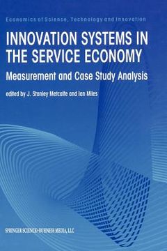 portada innovation systems in the service economy: measurement and case study analysis (en Inglés)