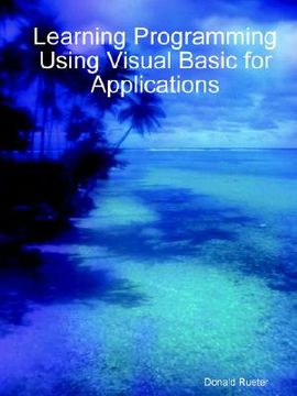 portada learning programming using visual basic for applications (in English)