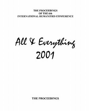 portada the proceedings of the 6th international humanities conference (en Inglés)