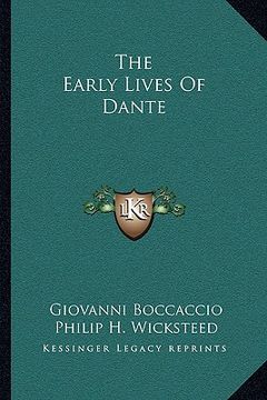 portada the early lives of dante (in English)