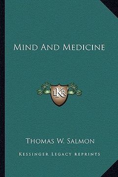 portada mind and medicine (en Inglés)