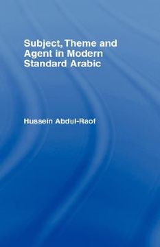 portada subject, theme and agent in modern standard arabic (en Inglés)