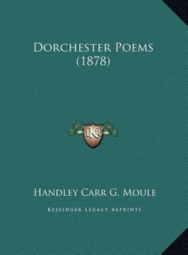 portada dorchester poems (1878) (en Inglés)