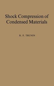 portada Shock Compression of Condensed Materials (en Inglés)