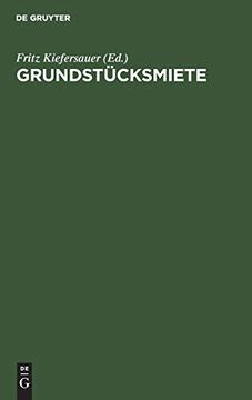 portada Grundstã Â¼Cksmiete (German Edition) [Hardcover ] (en Alemán)