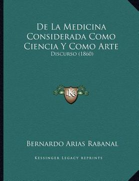 portada de la medicina considerada como ciencia y como arte: discurso (1860)