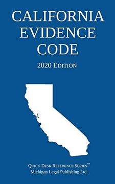 portada California Evidence Code; 2020 Edition (in English)