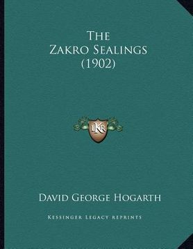 portada the zakro sealings (1902) (en Inglés)