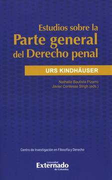 portada ESTUDIOS SOBRE LA PARTE GENERAL DEL DERECHO PENAL (in Spanish)