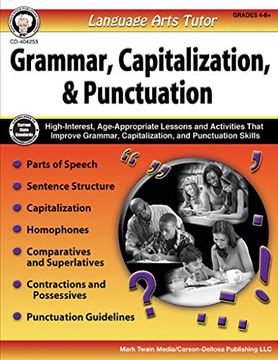 portada Language Arts Tutor: Grammar, Capitalization, and Punctuation, Grades 4 - 8 (en Inglés)