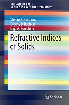 portada Refractive Indices of Solids (Springerbriefs in Applied Sciences and Technology) (in English)