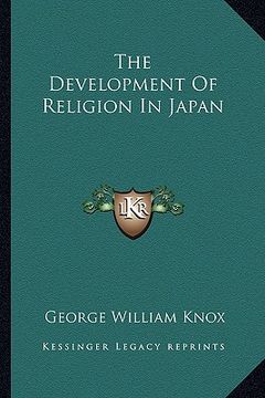 portada the development of religion in japan (en Inglés)
