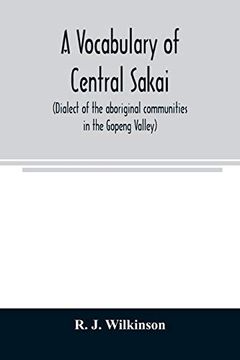 portada A Vocabulary of Central Sakai (Dialect of the Aboriginal Communities in the Gopeng Valley) 