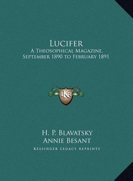 portada lucifer: a theosophical magazine, september 1890 to february 1891