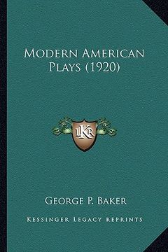 portada modern american plays (1920) (en Inglés)