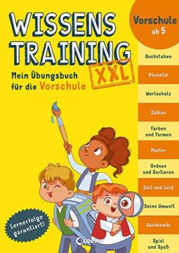portada Wissenstraining xxl - Mein Übungsbuch für die Vorschule: Erfolgreicher Schulstart Garantiert - für Kinder ab 5 Jahren (en Alemán)