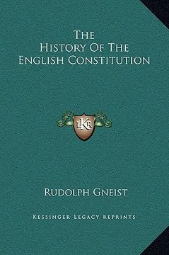 portada the history of the english constitution (in English)