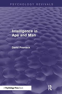 portada Intelligence in ape and man (Psychology Revivals) (en Inglés)