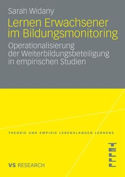 portada Lernen Erwachsener im Bildungsmonitoring: Operationalisierung der Weiterbildungsbeteiligung in Empirischen Studien (en Alemán)