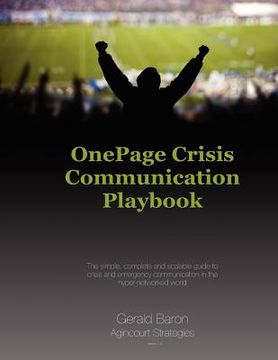 portada one page crisis communication playbook (in English)
