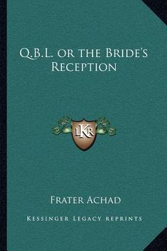 portada q.b.l. or the bride's reception (en Inglés)