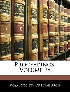 portada proceedings, volume 28 (en Inglés)