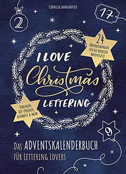 portada I Love Christmas Lettering - das Adventskalenderbuch für Lettering Lovers (Monbijou) (en Alemán)