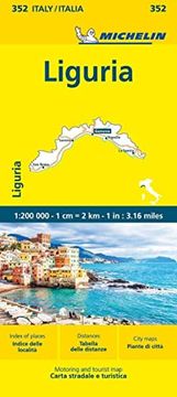 portada Liguria - Michelin Local map 352 (en Inglés)