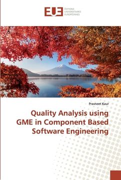 portada Quality Analysis using GME in Component Based Software Engineering