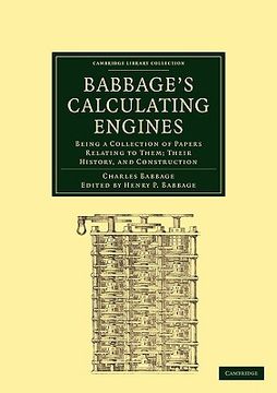 portada Babbage's Calculating Engines Paperback (Cambridge Library Collection - Mathematics) (en Inglés)