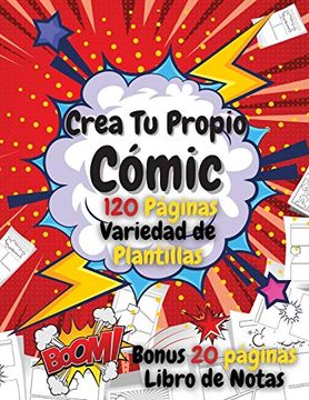 Crea tu propio cómic 100 originales plantillas de cómics en blanco para adultos adolescentes y niños