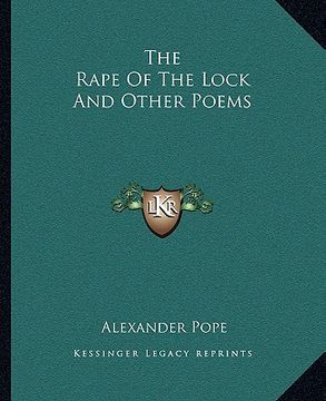 portada the rape of the lock and other poems (en Inglés)